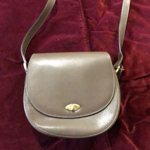 Coach Carlyle Saddle Bag - pebble maple leather